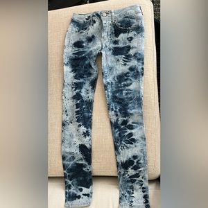 AE tie dye jeggings